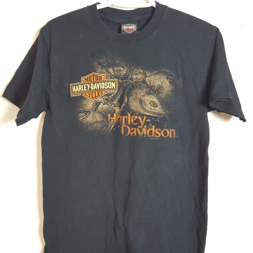 HARLEY DAVIDSON MOTORCYCLE KINGSTON ONTARIO YOUTH SHIRT SMALL MOTORBIKE
